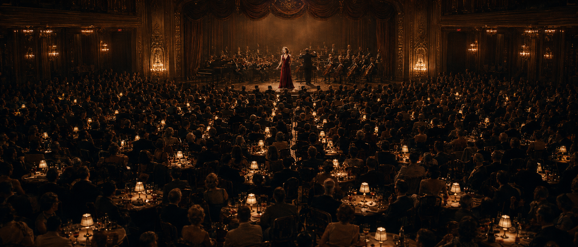 A sweeping view of the sold-out Town Hall concert